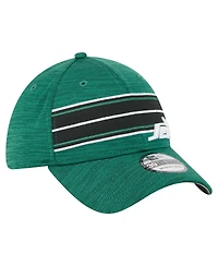 New Era Men's Green York Jets Stripes 39THIRTY Flex Hat