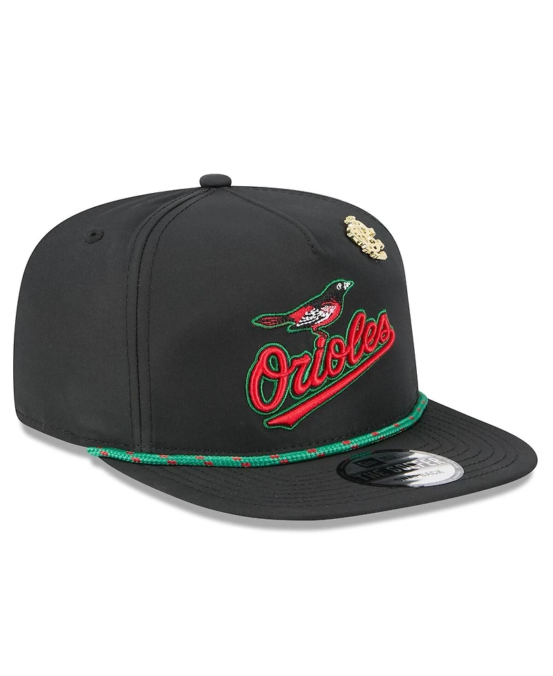 New Era Men's Black Baltimore Orioles 2025 Big League Chew Golfer Snapback Hat