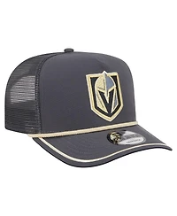 New Era Men's Gray Vegas Golden Knights Vintage Team Rope A-Frame 9FIFTY Snapback Hat