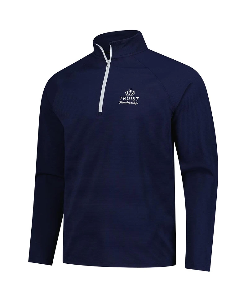 Under Armour Men's Navy Truist Championship Fusion Ottoman Raglan Quarter-Zip Pullover