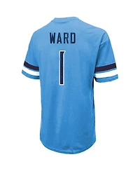 Majestic Men's Cam Ward Light Blue Tennessee Titans 2025 Nfl Draft First Round Pick Oversized T-Shirt