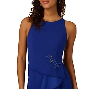 Adrianna Papell Women's Cascading-Ruffle Crepe Gown