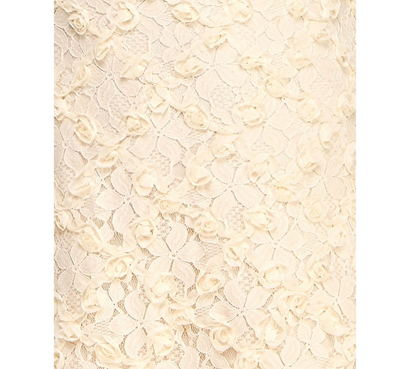 Seni & Cade Juniors' 3D Flower Lace A-Line Dress