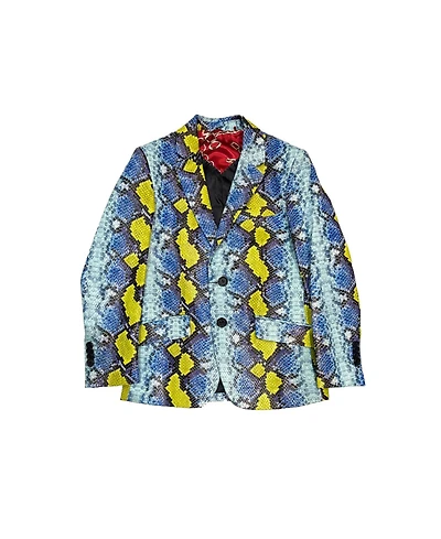 Elie Balleh Toddler Snakeskin Jacket Print Blazer