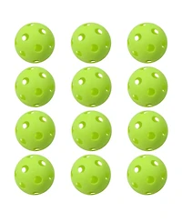 12-Pack Plastic Practice Baseballs, Training Baseballs for All Skill Levels. (Several Colors Available)