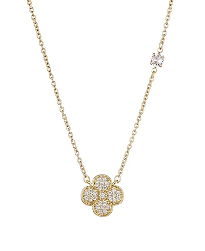 Adornia Cubic Zirconia Clover Pendant Necklace