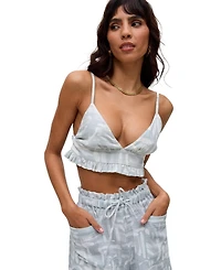 Raffya Women's Bonnie A-Line Warhol Print Bralette Top