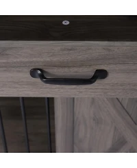 Streamdale Furniture Double Dog Crate Furniture with Shelves