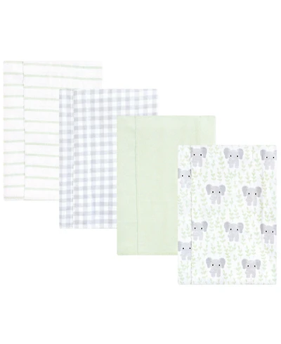 Hudson Baby Cotton Flannel Burp Cloths, -Pack