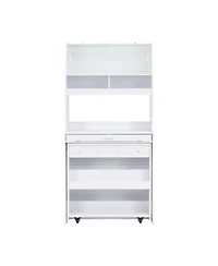 Streamdale Furniture Compact Buffet Hutch Foldable Table Storage
