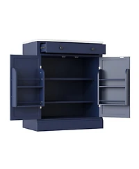 Streamdale Furniture Freestanding Kitchen Pantry with Shelves & Drawer