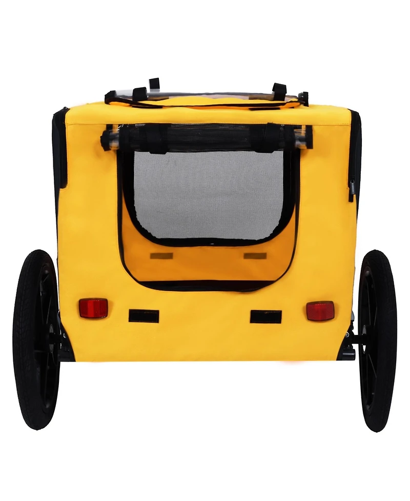 Streamdale Furniture Pet Bike Trailer - Folding Quick Release Leash
