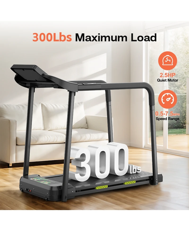 Streamdale Furniture Walking Pad Treadmill for Seniors Foldable Safe Design Large Led
