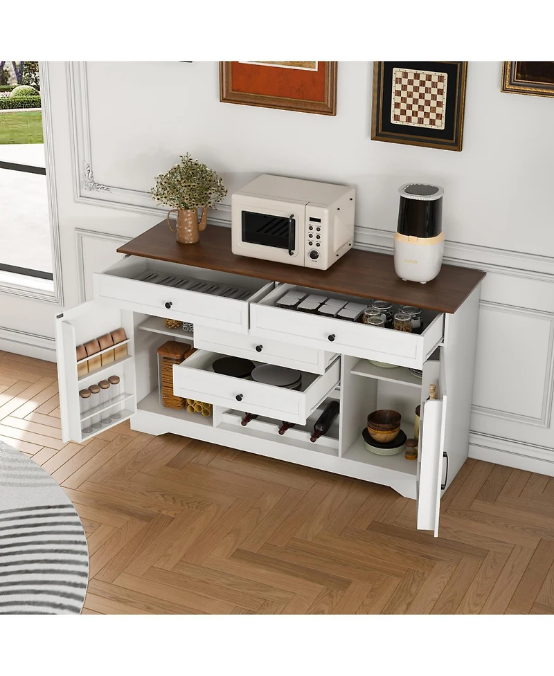 Streamdale Furniture Farmhouse Buffet Sideboard