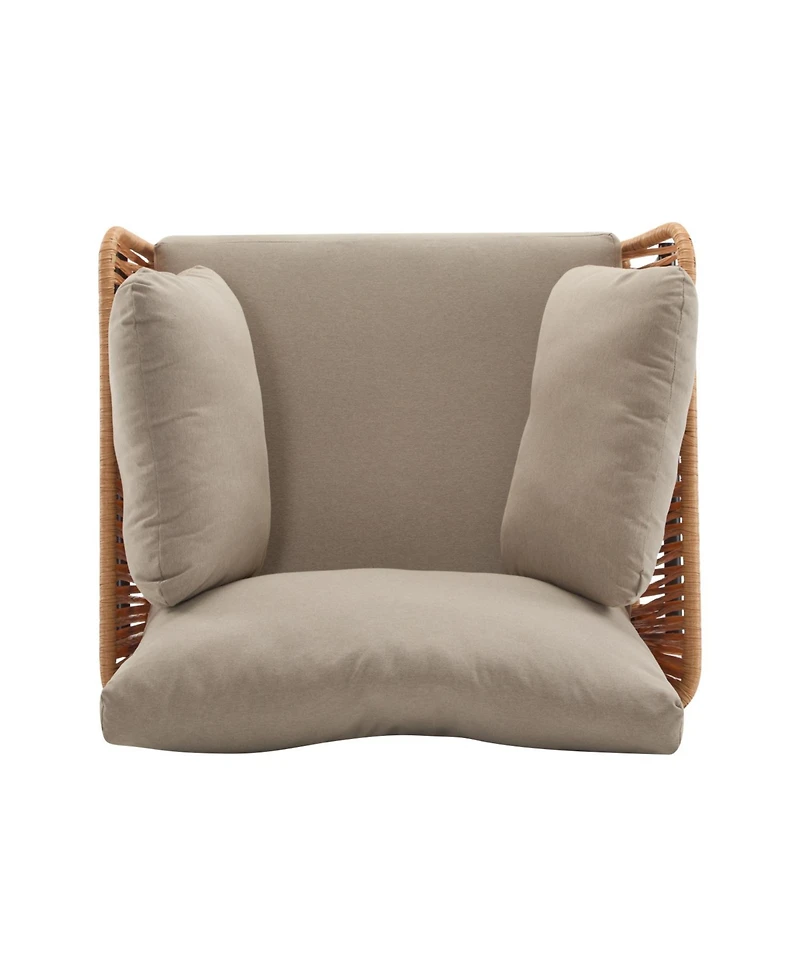 Streamdale Furniture Rope & Wood Lounge Chair with Cushions