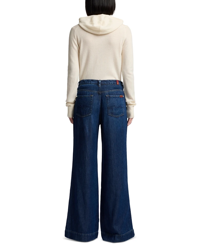 7 For All Mankind Women's Modern Dojo High-Rise Flare-Leg Jeans