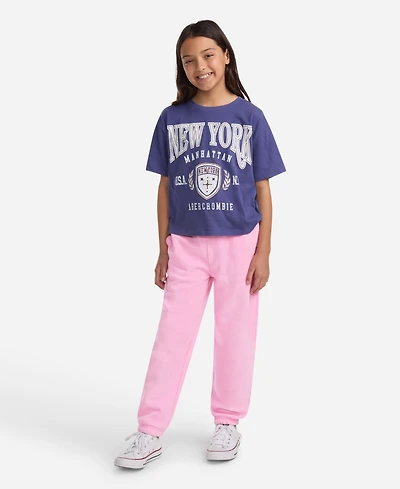 abercrombie kids Girls Essential Fleece Joggers