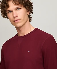 Tommy Hilfiger Men's Waffle-Knit Long-Sleeve Crewneck Thermal Top
