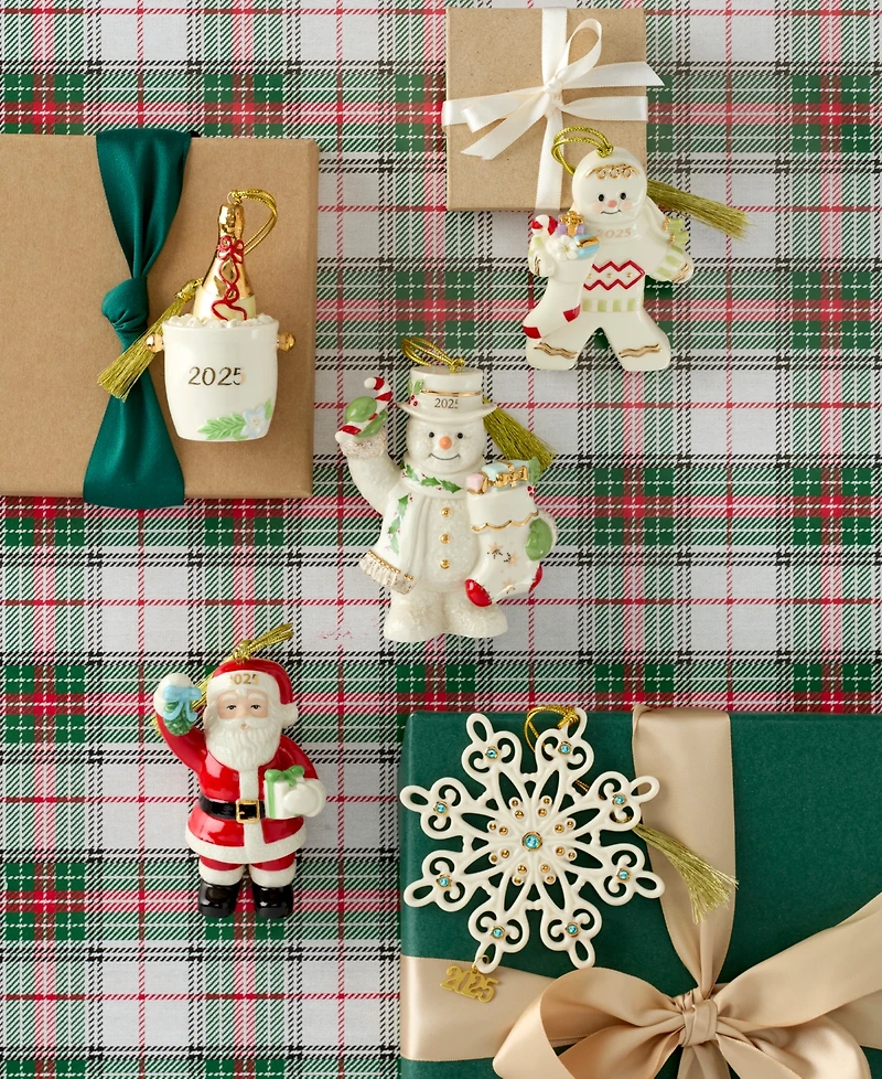 Lenox 2025 Gingerbread with Stocking Ornament