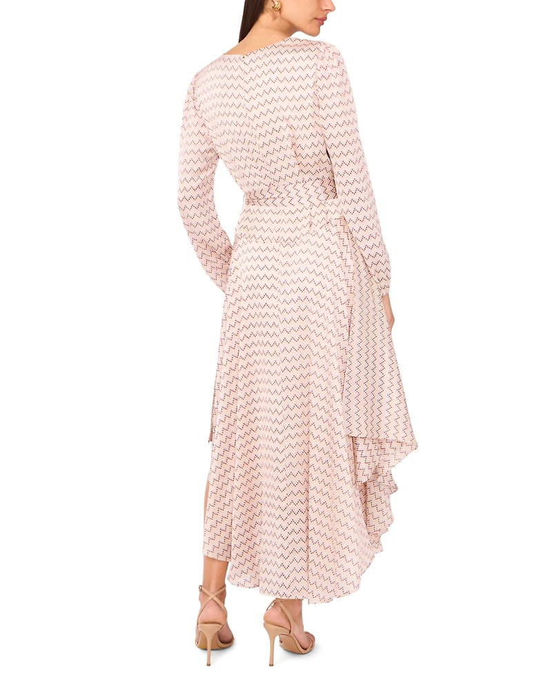Vince Camuto Women's Tie-Waist V-Neck Maxi Dress