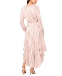 Vince Camuto Women's Tie-Waist V-Neck Maxi Dress