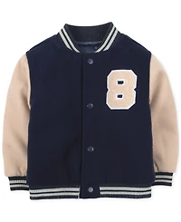 Baby Essentials Boys Varsity Jacket, Football T-Shirt & Pants, 3 Piece Set