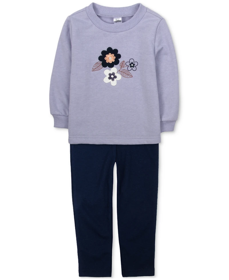 Baby Essentials Baby Girls Style Me Your Way Floral Shirt, Dress & Leggings