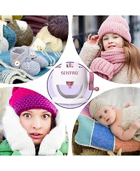 Sentro 22-Needle Pink Knitting Machine | Easy Diy Scarves & Hats | Fast Beginner & Kid-Friendly Craft Kit