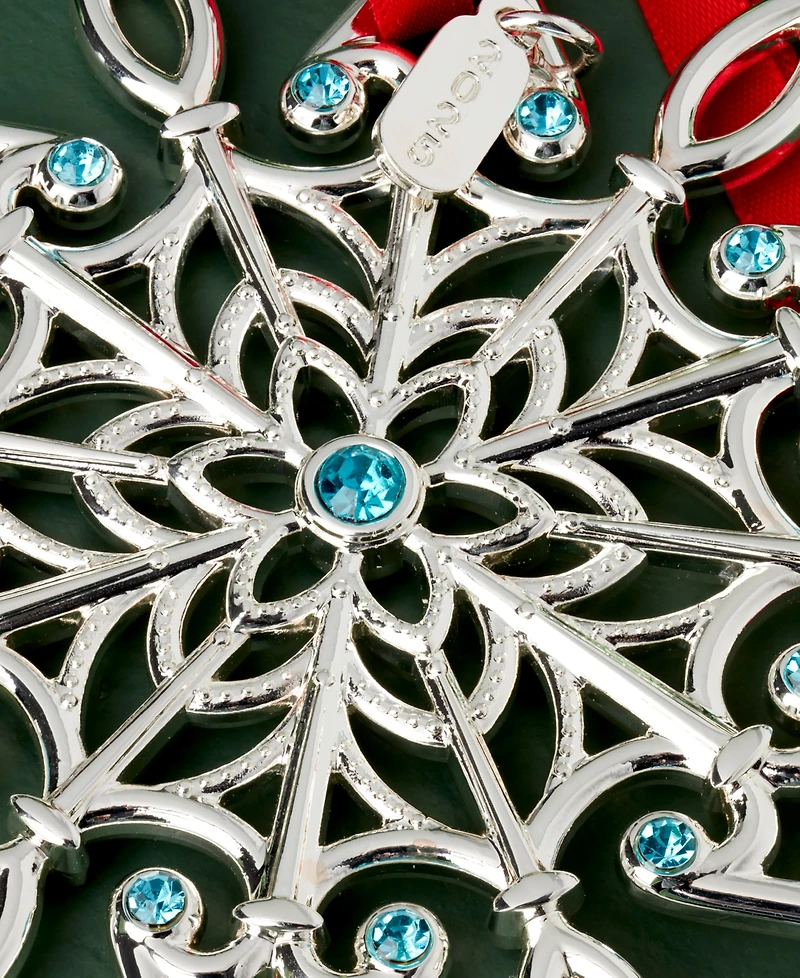 Lenox 2025 Snow Majesty Silverplate Ornament, 21st Edition
