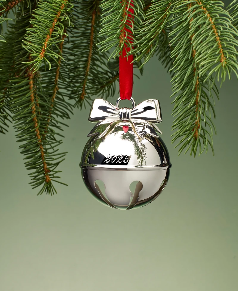 Lenox 2025 Jingle Bell Silverplate Ornament