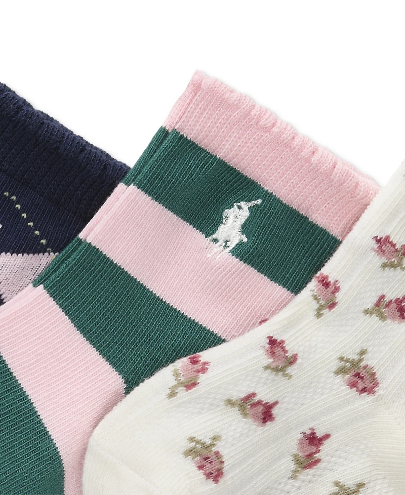 Polo Ralph Lauren Baby Girls 3-Pk. Preppy Socks
