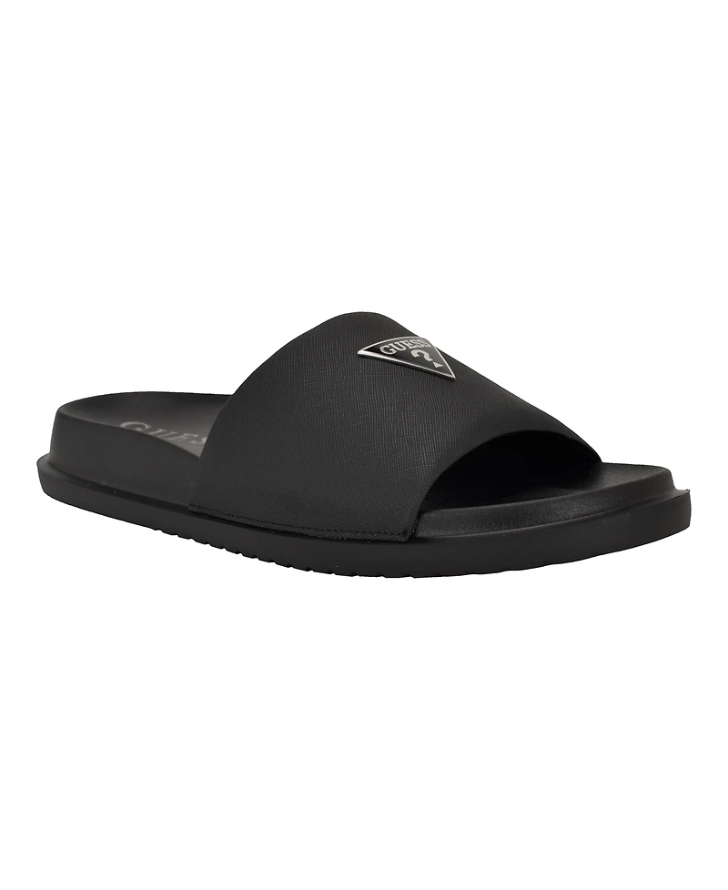 Guess Men's Vesper Branded Slip-on Fashion Slides