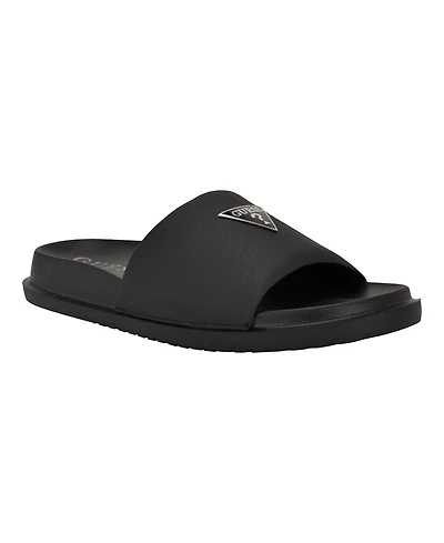 Guess Men's Vesper Branded Slip-on Fashion Slides