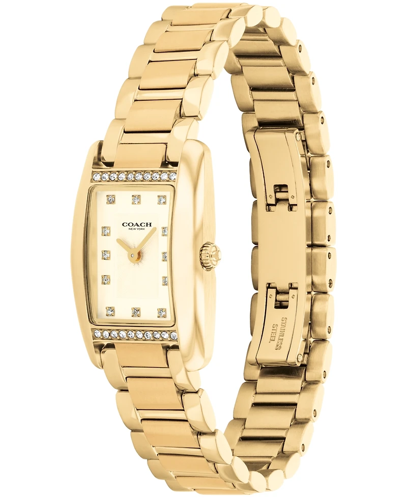 Coach Women's Reese Gold Tone Stainless Steel Bracelet Watch, 20mm