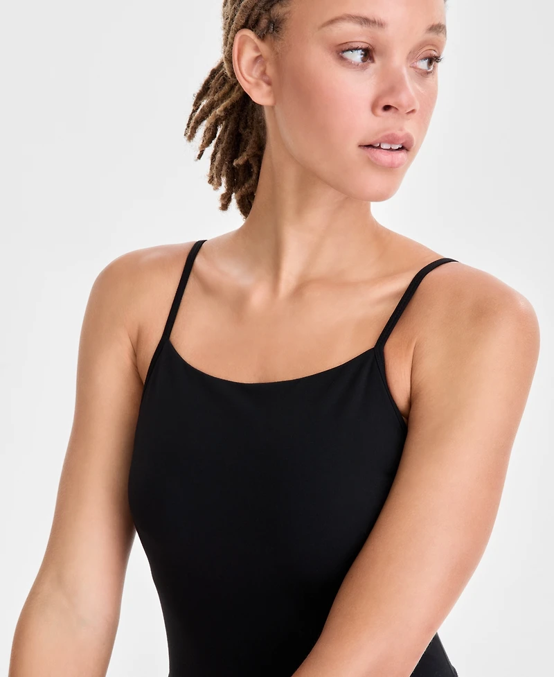Id Ideology Women's Soft Flex Square-Neck Bodysuit, Macy's Exclusive