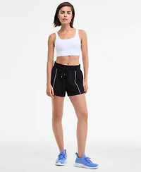 Id Ideology Women's Relaxed High-Rise Butter-Soft Shorts, Macy's Exclusive