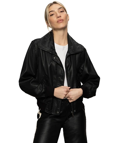 Sanctuary Women's Coated Twill Bomber Jacket