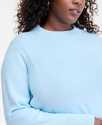 On 34th Trendy Plus High-Neck Sweater, Macy's Exclusive