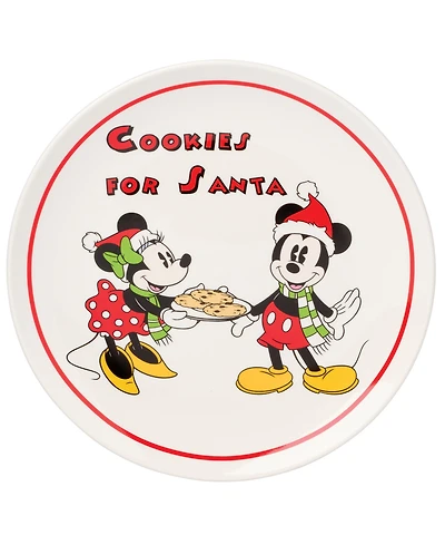 Lenox Disney Holiday Mickey Mouse Cookies for Santa Plate