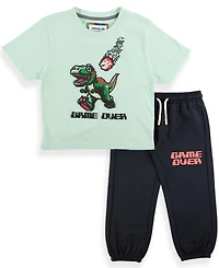 Sovereign Code Toddler and Little Boys 2-Piece Graphic T-Shirt Joggers Set