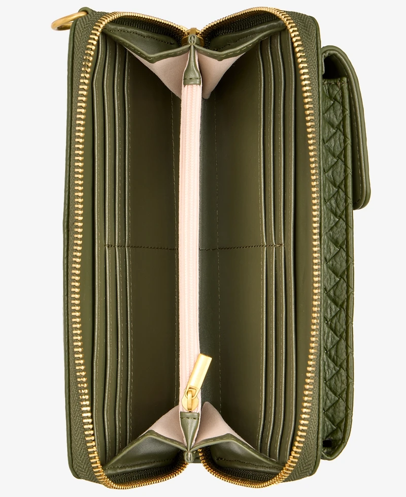 Style & Co Mini Woven Phone Crossbody, Macy's Exclusive