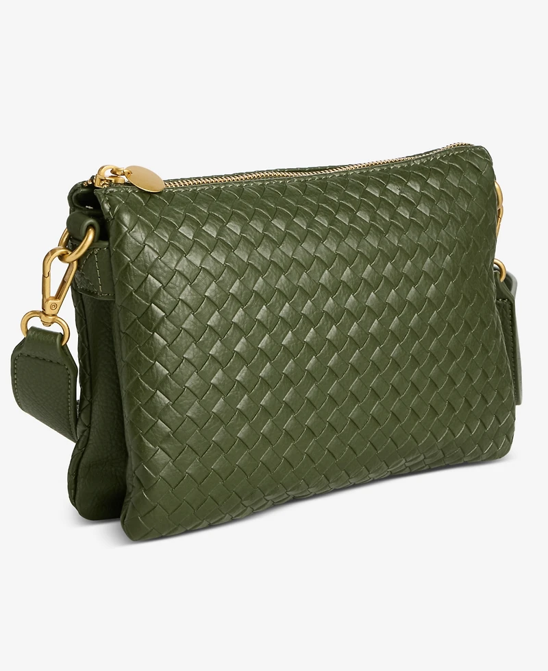Style & Co Small Woven Double Compartment Crossbody, Macy's Exclusive