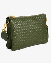 Style & Co Small Woven Double Compartment Crossbody, Macy's Exclusive