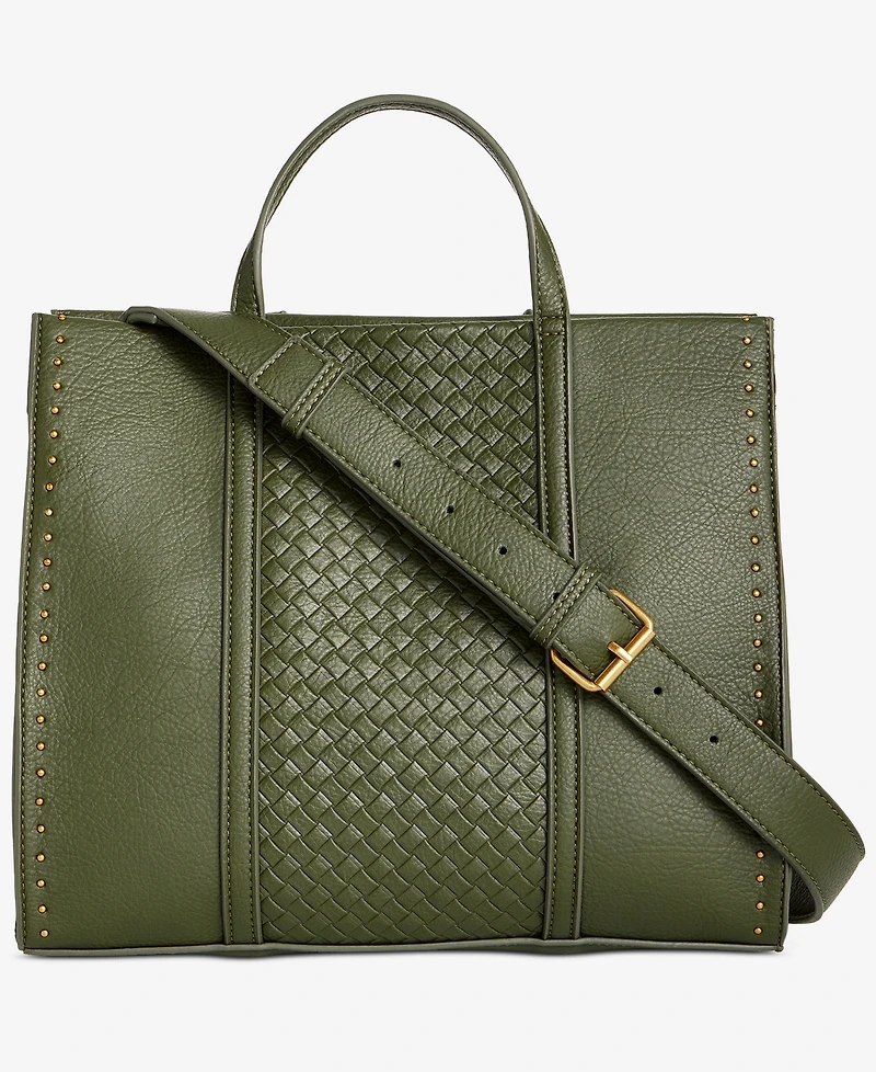 Style & Co Medium Woven Boxy Tote, Macy's Exclusive