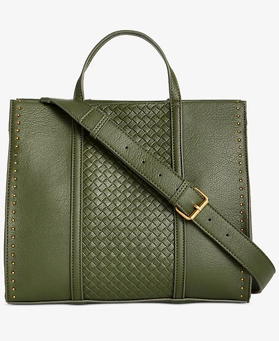 Style & Co Medium Woven Boxy Tote, Macy's Exclusive