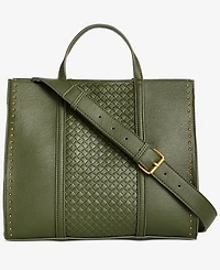 Style & Co Medium Woven Boxy Tote, Macy's Exclusive