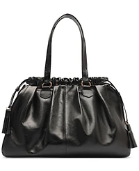 Arezzo Capri Large Leather Shoulder Bag
