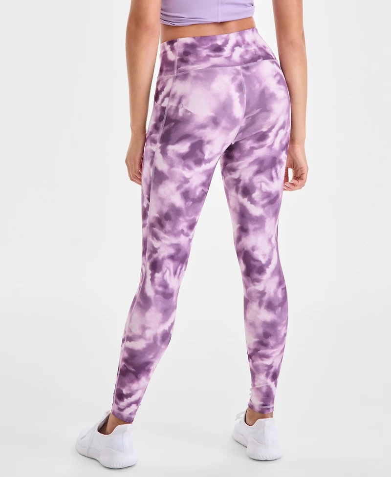 Id Ideology Women's Compression Smoky Dye High-Rise 7/8 Leggings, Macy's Exclusive