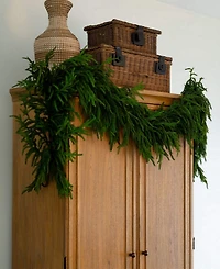 Nearly Natural 8" Artificial Touch Norfolk Island Pine Garland with Natural Look