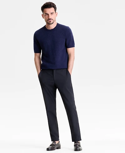 Club Room Men's Regular-Fit Textured 100% Cashmere Sweater T-Shirt, Macy's Exclusive
